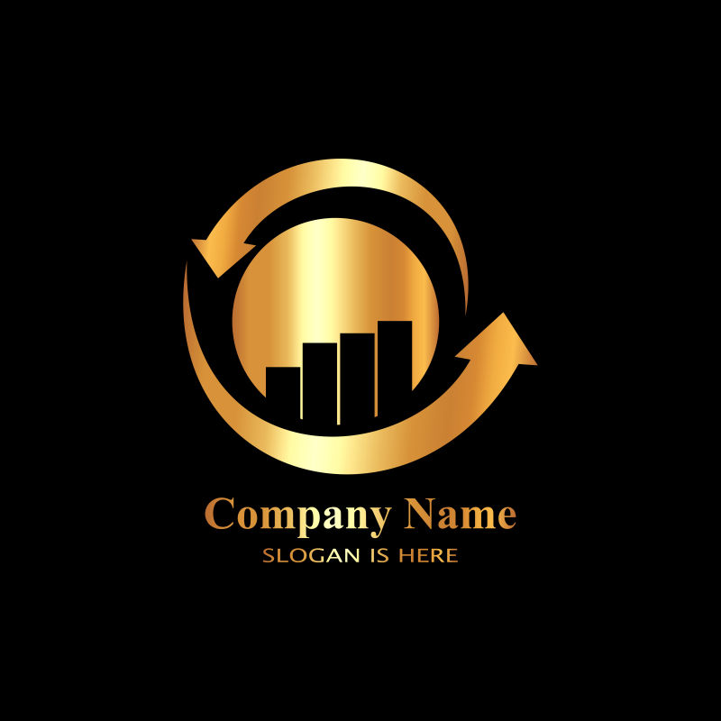 矢量企业财物logo