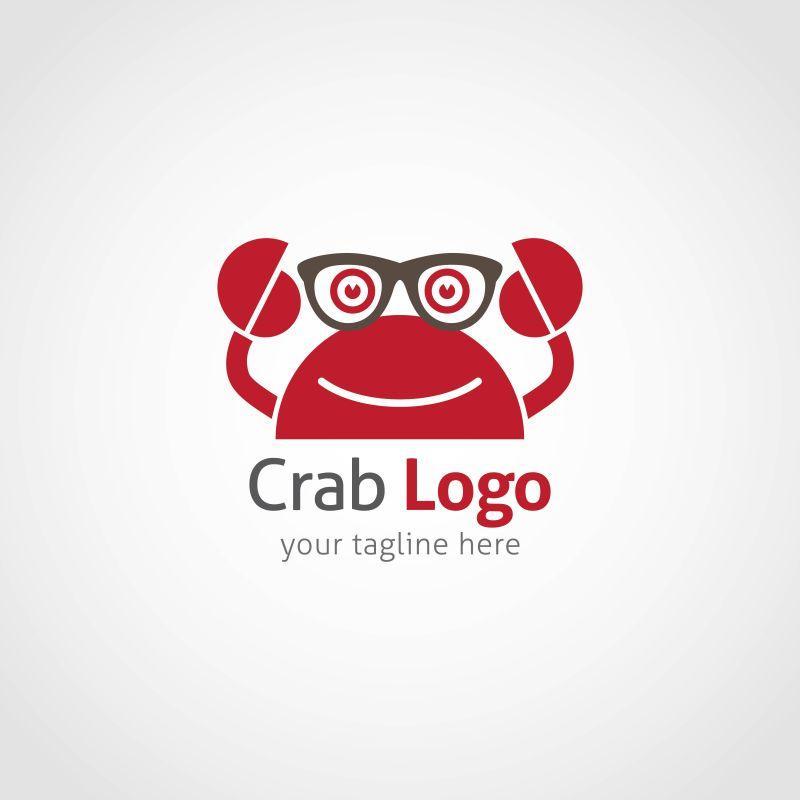 矢量卡通红色动物物logo设计