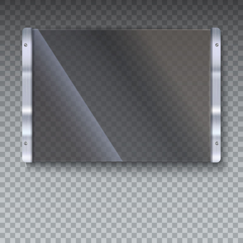 矢量抽象黑色半透明的玻璃设计