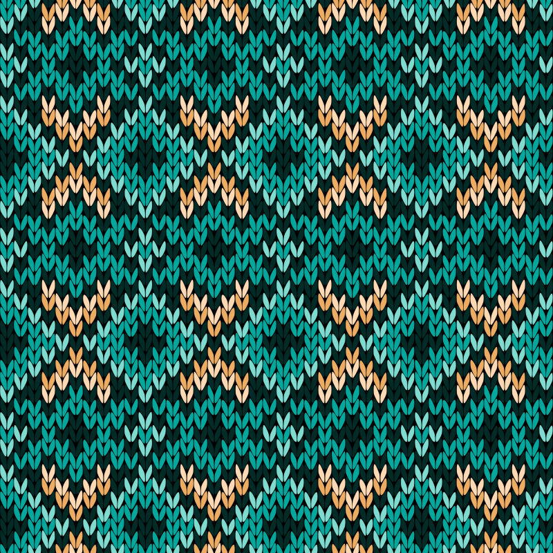 矢量抽象绿松石针织纹理背景