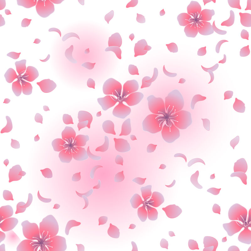 抽象矢量樱花装饰背景