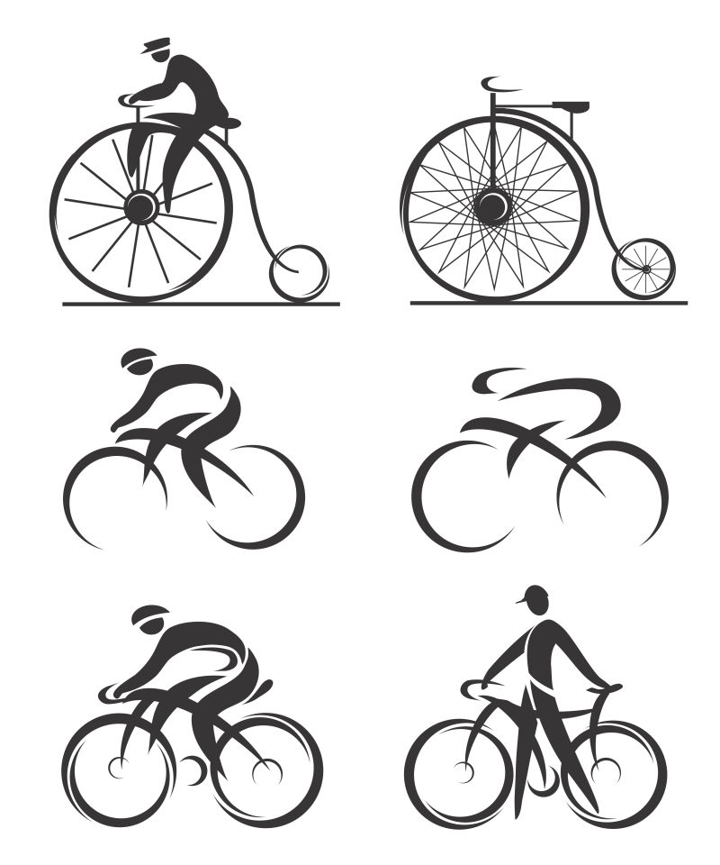 自行车标志矢量设计