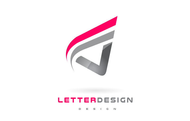矢量创意V字母logo设计