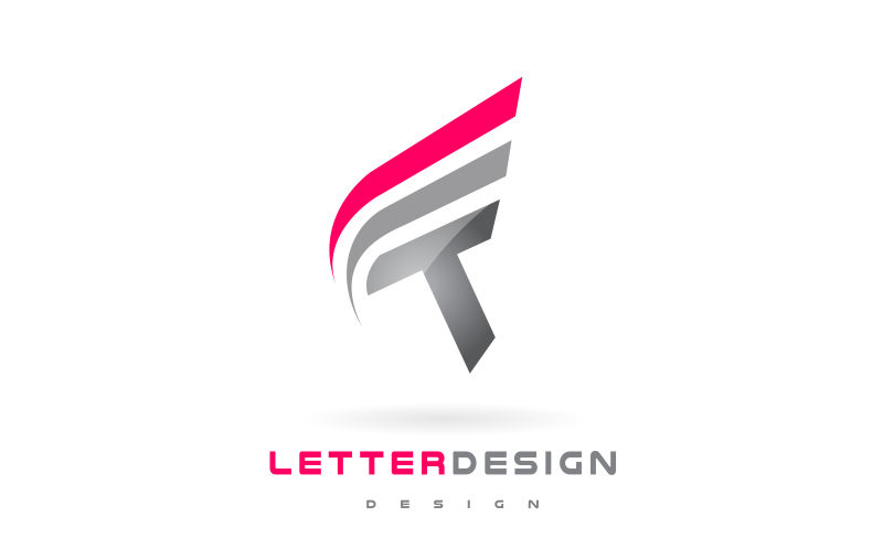 矢量创意T字母logo设计