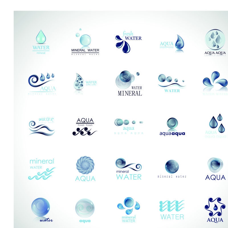 创意水滴标志矢量设计