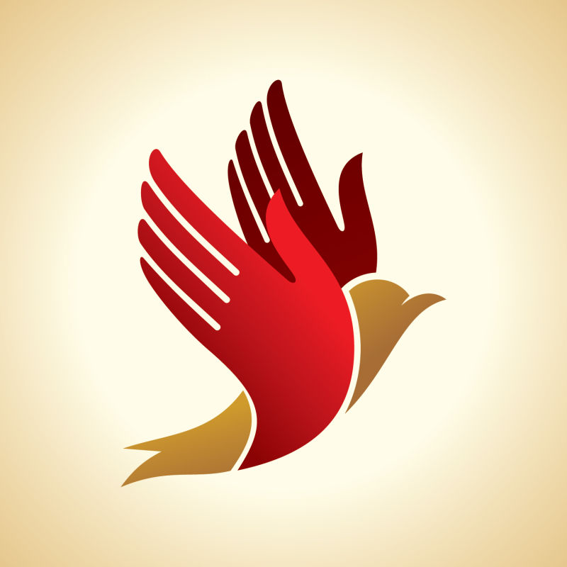抽象鸽子logo图片