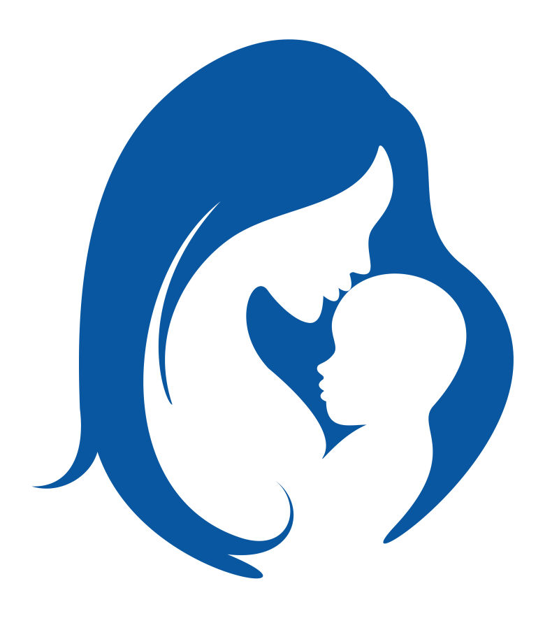 抽象矢量母婴标志设计