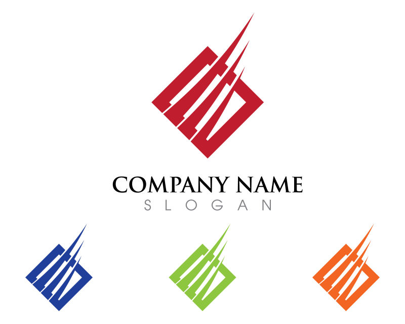 矢量公司logo与方形图标