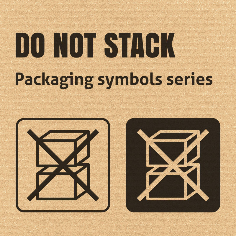 矢量不要堆叠包装瓦楞纸板背景符号