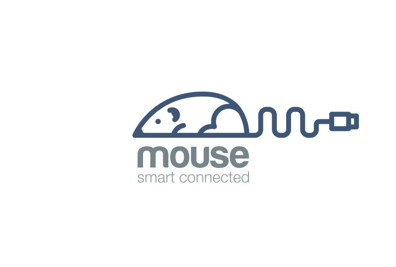 矢量商业英文鼠logo标志