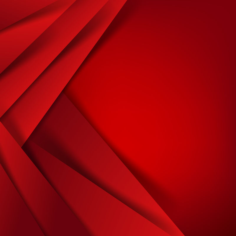 抽象矢量红色纸张叠合背景设计