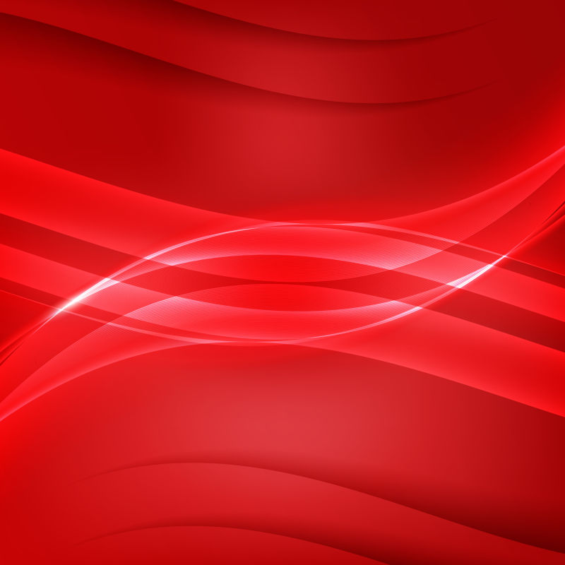 抽象矢量红色现代曲线背景