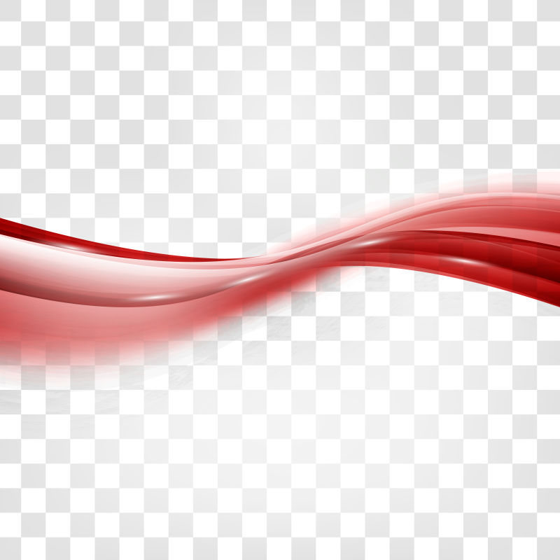 马赛克背景上的红色波浪式设计矢量