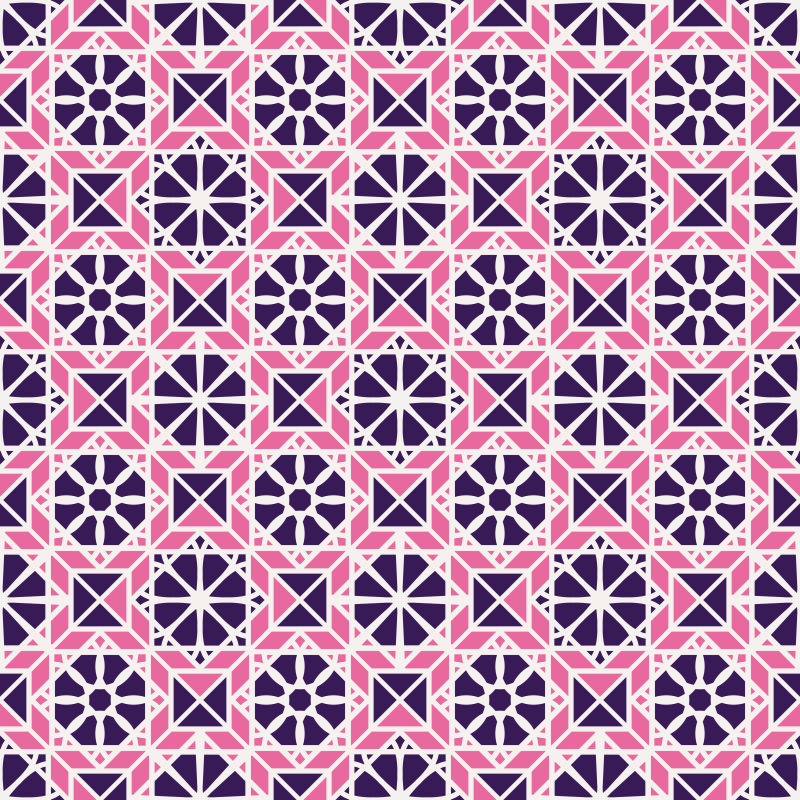 粉色的几何图案背景矢量设计