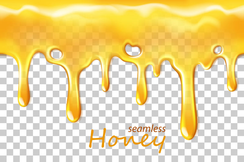 创意矢量金色蜂蜜设计元素