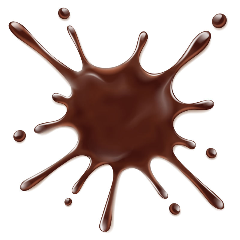抽象矢量黑色巧克力设计