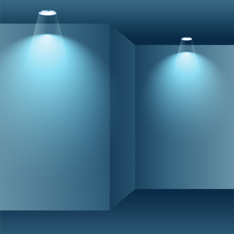 抽象矢量室内灯光设计背景