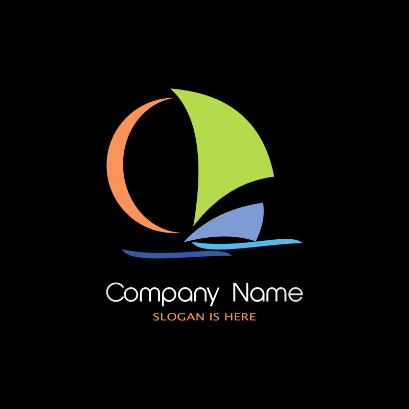 矢量抽象图形商业logo标志