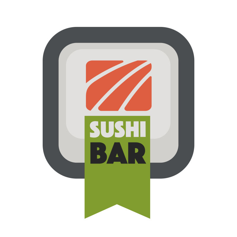 矢量日本寿司餐厅创意标志设计