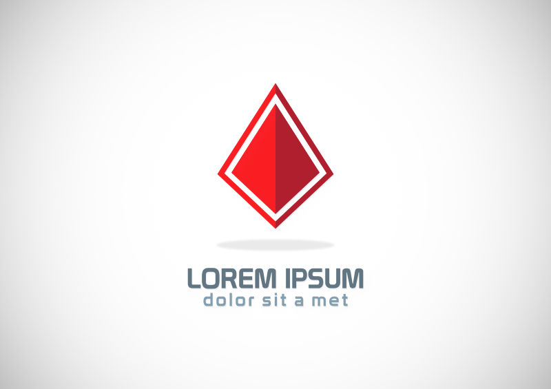 矢量红色图案商业logo设计