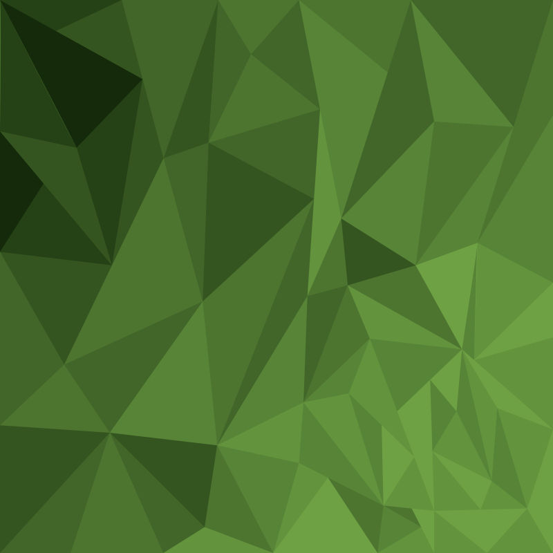 创意矢量绿色几何多边形纹理背景