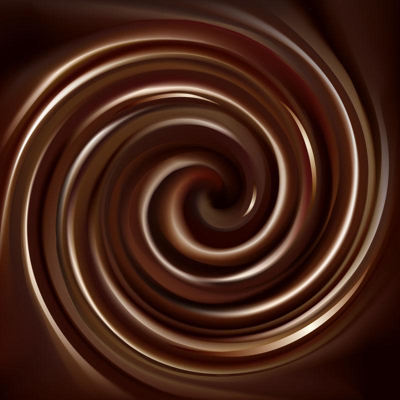 涡旋巧克力纹理矢量背景
