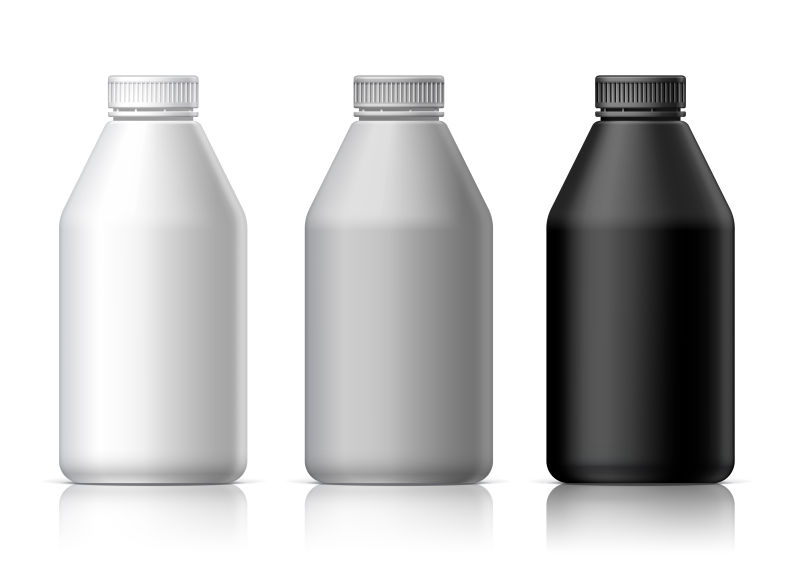 创意矢量空白的塑料瓶设计