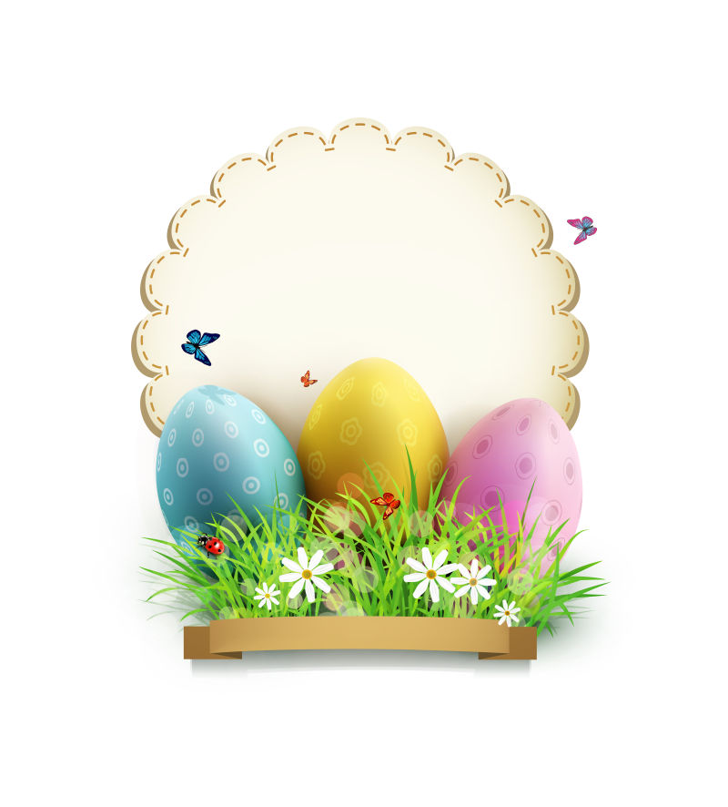 矢量的复活节节日彩蛋