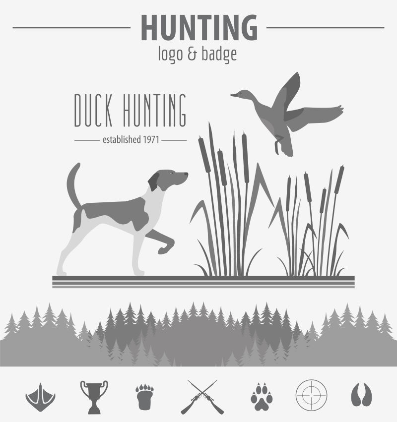 矢量的狩猎协会标志