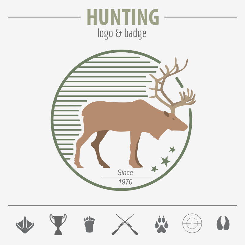 矢量狩猎标志设计
