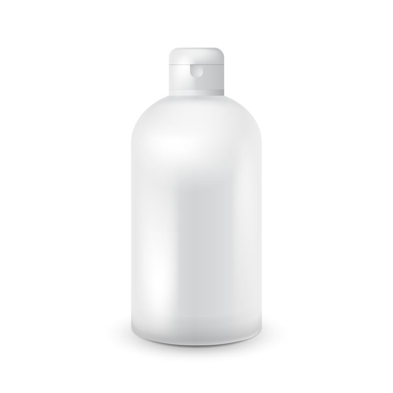 白色化妆品包装瓶矢量设计