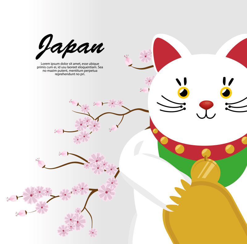 日本文化猫吉祥