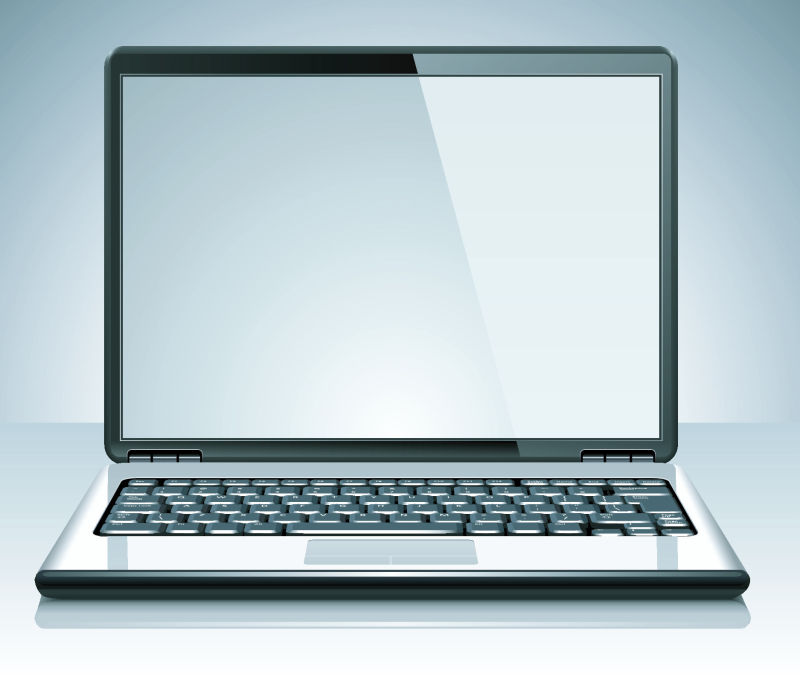 矢量现代笔记本电脑设计