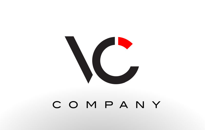 创意矢量字母vc标志设计