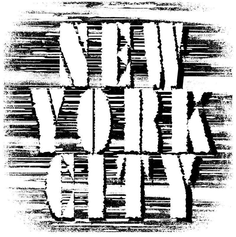 纽约城市排版；T恤图形；矢量
