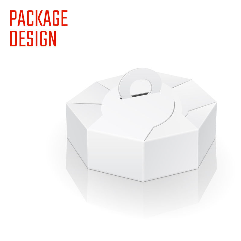 矢量手拎式包装盒设计