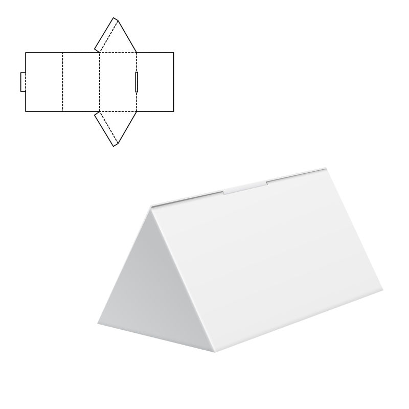 矢量立体三角包装设计