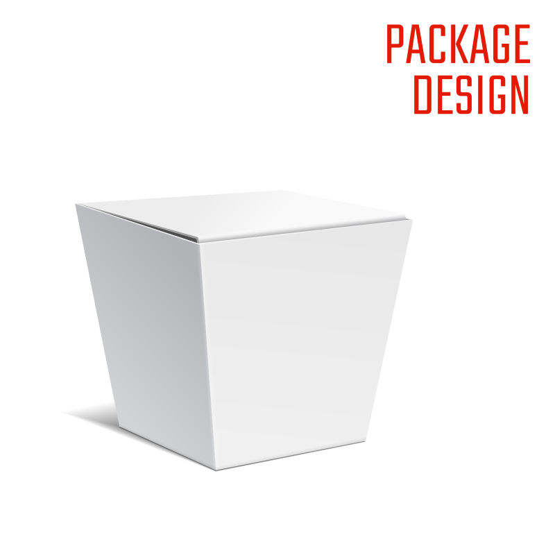 矢量立体梯形包装盒设计
