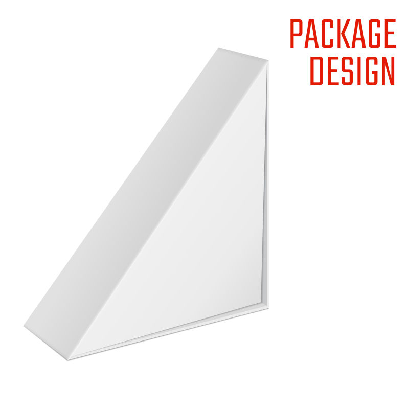 矢量立体三角的包装盒设计