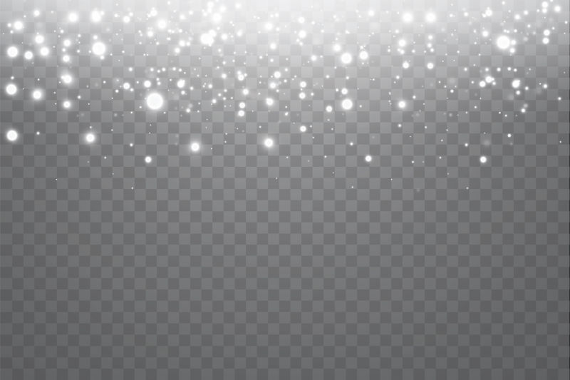 抽象矢量白色星光光效设计