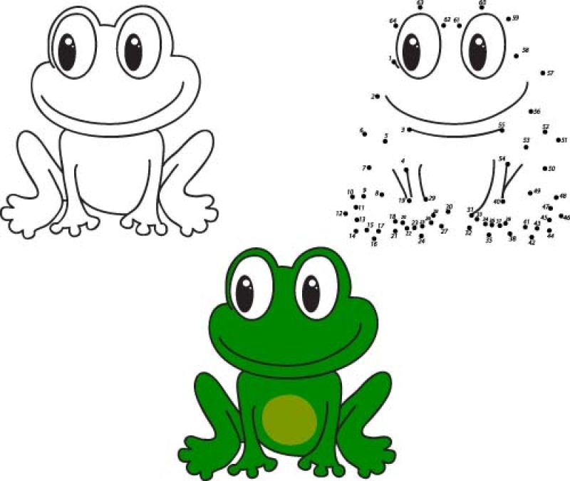 创意矢量卡通青蛙的图案设计