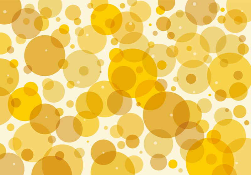 抽象矢量黄色圆形无缝设计背景