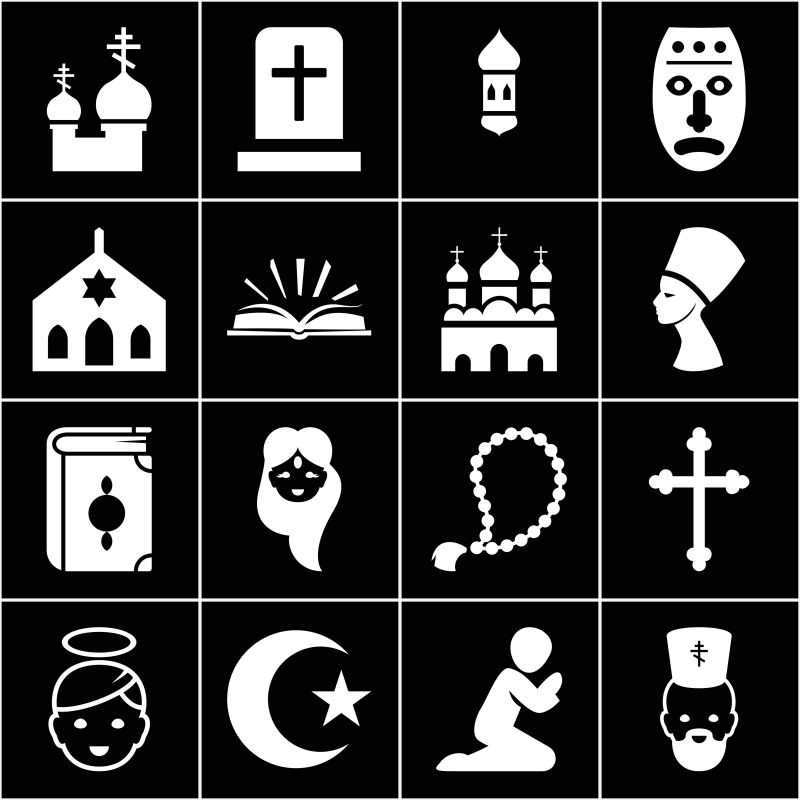 矢量的创意宗教图标设计