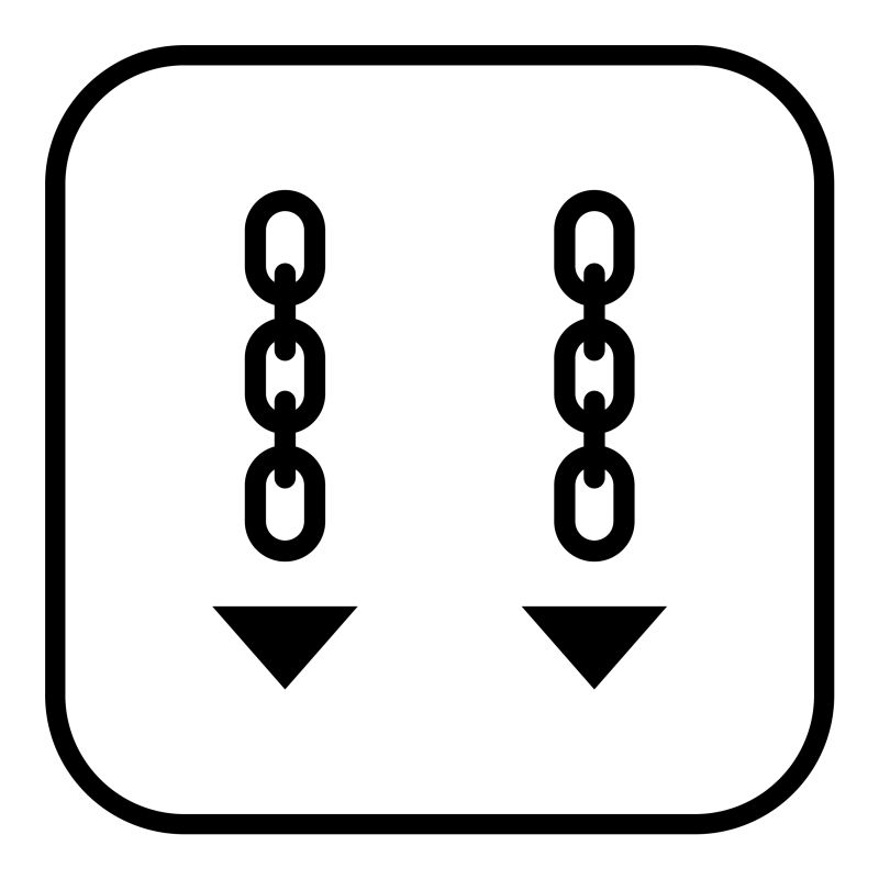 抽象矢量用链子钩挂的提示图标设计