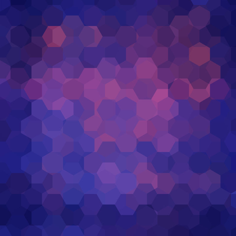 抽象的彩色六边形图案背景矢量设计