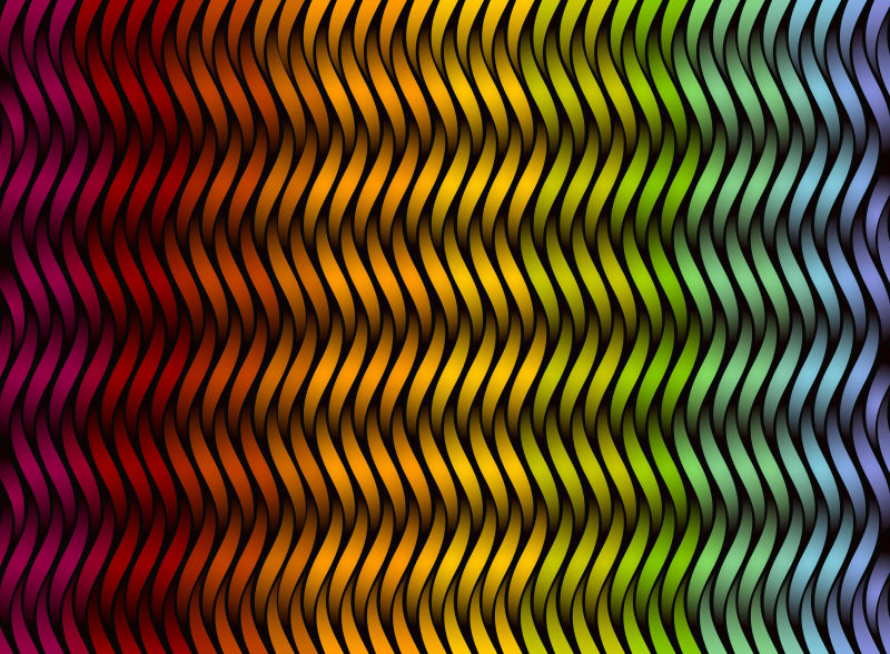 彩色抽象条纹图案的矢量背景