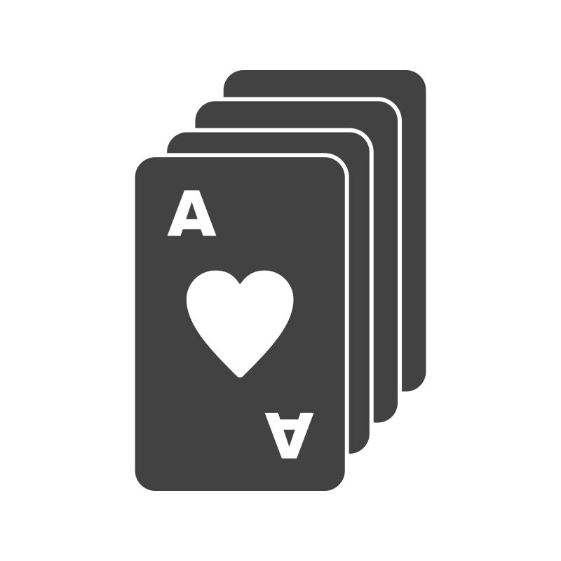抽象矢量扑克牌图标设计