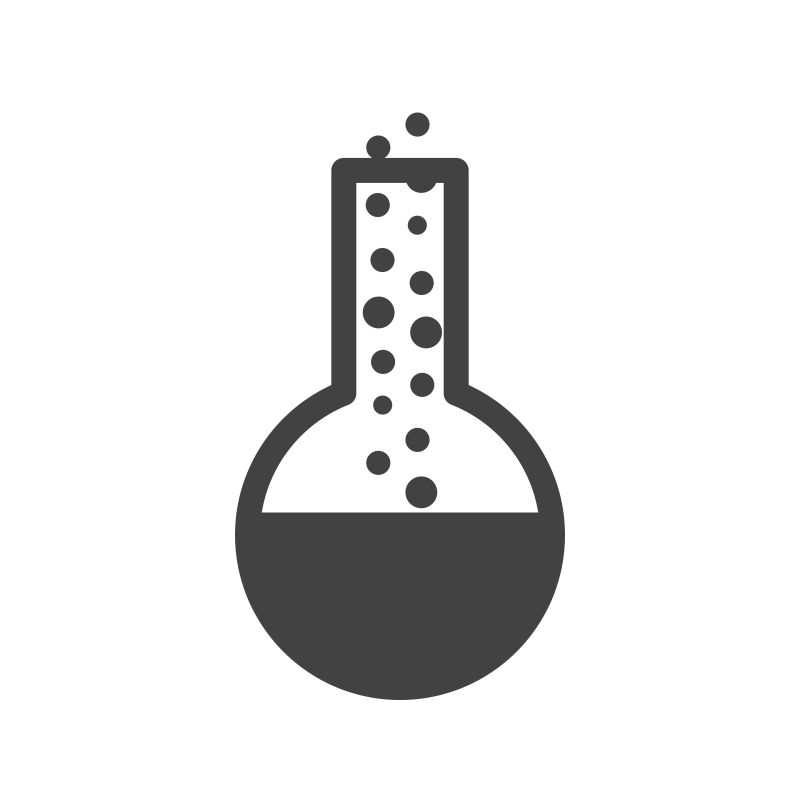 抽象矢量现代烧瓶元素单色图标设计