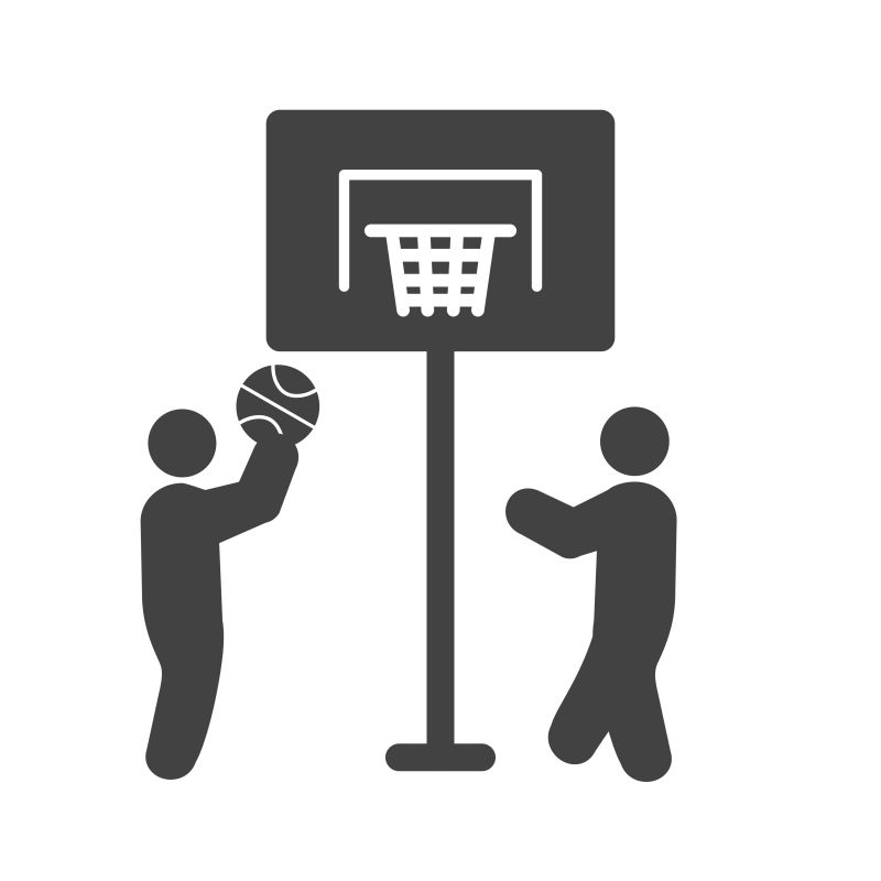 抽象矢量打篮球的标志设计