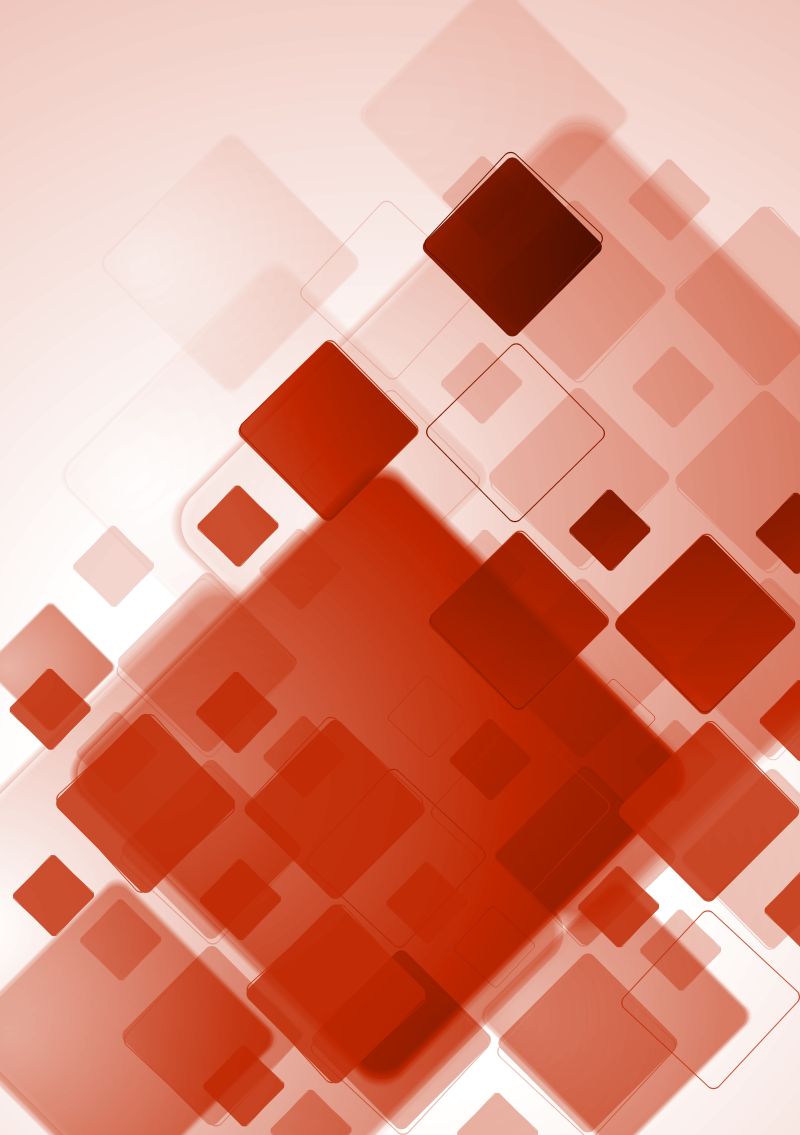 抽象的红色方块背景矢量设计